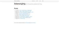 Desktop Screenshot of datamangling.com