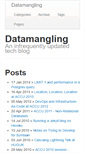 Mobile Screenshot of datamangling.com